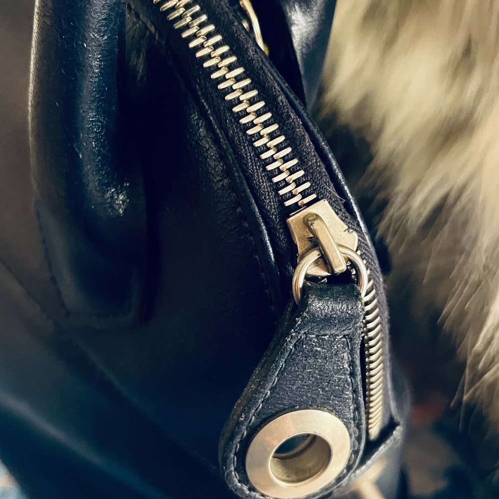 💎 Rare Fendi Navy Blue & Silver Alma bag w/ working silver lock & key - Picture 15 of 16